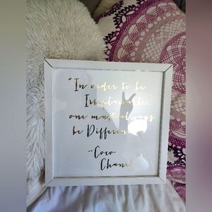Coco Chanel | Framed Phrase